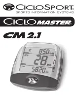 CICLOSPORT CICLOMASTER CM 2.1 User Manual preview