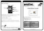 CIE AVID3AC-WS4 Installation Manual preview