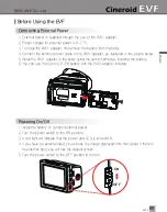 Preview for 9 page of Cineroid EVF 4Be User Manual