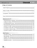 Preview for 4 page of Cineroid EVF4B User Manual