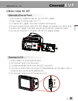 Preview for 9 page of Cineroid EVF4B User Manual