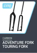 Preview for 1 page of cinq Adventure fork Manual