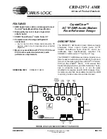 Cirrus Logic CRD4297-1 AMR Product Data Book preview