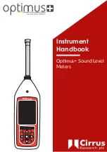 Preview for 1 page of Cirrus Optimus Green Series Instrument Hanbook