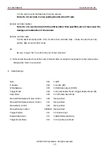 Preview for 15 page of CIS VISION:mini VCC-F22V39APCL Product Specification & Operational Manual