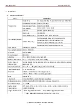 Preview for 6 page of CIS VISION:mini VCC-G22U21ACL Product Specification & Operational Manual