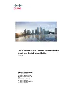 Cisco 1552 Series Installation Manual preview