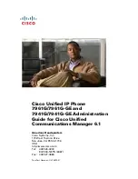 Cisco 7941G - Unified IP Phone VoIP Administration Manual preview