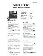 Cisco 8861 Quick Reference Manual preview