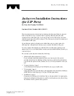 Preview for 1 page of Cisco Ethernet Connectors Jackscrew Installation Instructions Manual