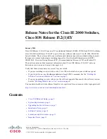 Cisco IE 2000 Release Notes preview