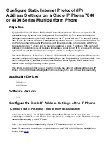 Cisco IP Phone 7800 Series Manual preview