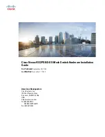 Preview for 1 page of Cisco Nexus 9332PQ Hardware Installation Manual