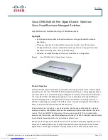 Cisco SRW2048 - Small Business Managed Switch Datasheet preview