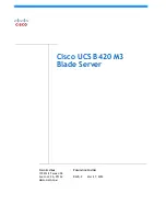 Cisco UCS B420 M3 Manual preview