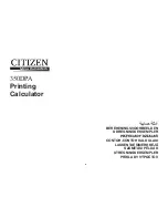 Preview for 53 page of Citizen 350DPA Instruction Manual