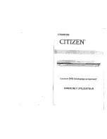 Preview for 13 page of Citizen C500DVD User Manual