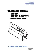 Citizen CLP-521 Technical Manual preview