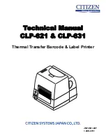 Preview for 1 page of Citizen CLP-621 Technical Manual