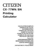 Preview for 90 page of Citizen CX-77WN/BN Instruction Manual