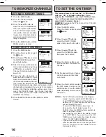 Preview for 16 page of Citizen JCTV1600SA Instruction Manual