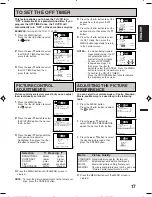 Preview for 17 page of Citizen JCTV1600SA Instruction Manual