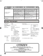 Preview for 50 page of Citizen JVHS3987D Instruction Manual