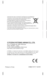 Preview for 8 page of Citizen LC-110N Instruction Manual