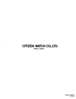 Preview for 10 page of Citizen Quartz 5500 Technical Information