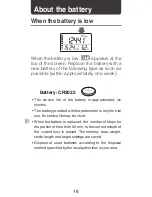 Preview for 18 page of Citizen TW610 Instruction Manual