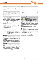 Preview for 2 page of CitrinSolar CS-ZV Manual For The Specialised Craftsman