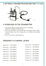 Preview for 5 page of Citronic MP16UHF Manual