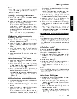 Preview for 21 page of Clarion RMX855Dz Owner'S Manual