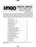 Clarion UNGO MS2105 Installation Manual preview