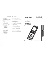 Preview for 24 page of Clarity ClarityLife C900 User Manual