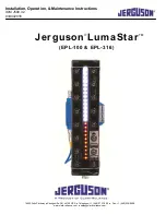 Preview for 1 page of Clark-Reliance Jerguson LumaStar EPL-100 Installation, Operation & Maintenance Instructions Manual