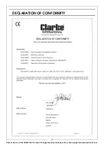 Preview for 19 page of Clarke 2245250 Operation & Maintenance Instructions Manual