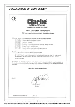 Preview for 19 page of Clarke 2245316 Operation & Maintenance Instructions Manual