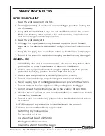 Preview for 3 page of Clarke 3110805 Operating Instructions Manual