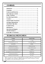 Preview for 3 page of Clarke 3120132 Operating & Maintenance Instructions