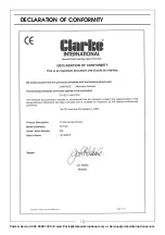 Preview for 13 page of Clarke 3120160 Operating & Maintenance Instructions