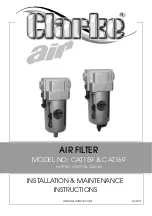 Preview for 1 page of Clarke Air CAT159 Installation & Maintenance Instructions Manual