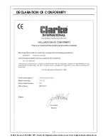 Preview for 15 page of Clarke CAT123 Operation & Maintenance Instructions Manual