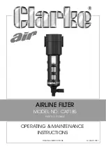 Preview for 1 page of Clarke CAT185 Operating & Maintenance Instructions