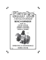 Clarke CBG6RL Operating And Maintenance Instructions Manual preview