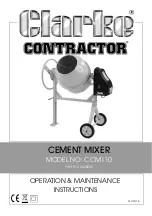 Clarke CCM110 Operation & Maintenance Instructions Manual preview