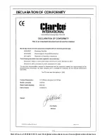 Preview for 15 page of Clarke CCO14C Operation & Maintenance Instructions Manual