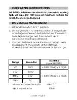 Preview for 6 page of Clarke CDM 25 Operating Instructions Manual