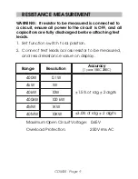 Preview for 9 page of Clarke CDM 25 Operating Instructions Manual