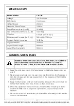 Preview for 3 page of Clarke CEA150 Operating & Maintenance Instructions